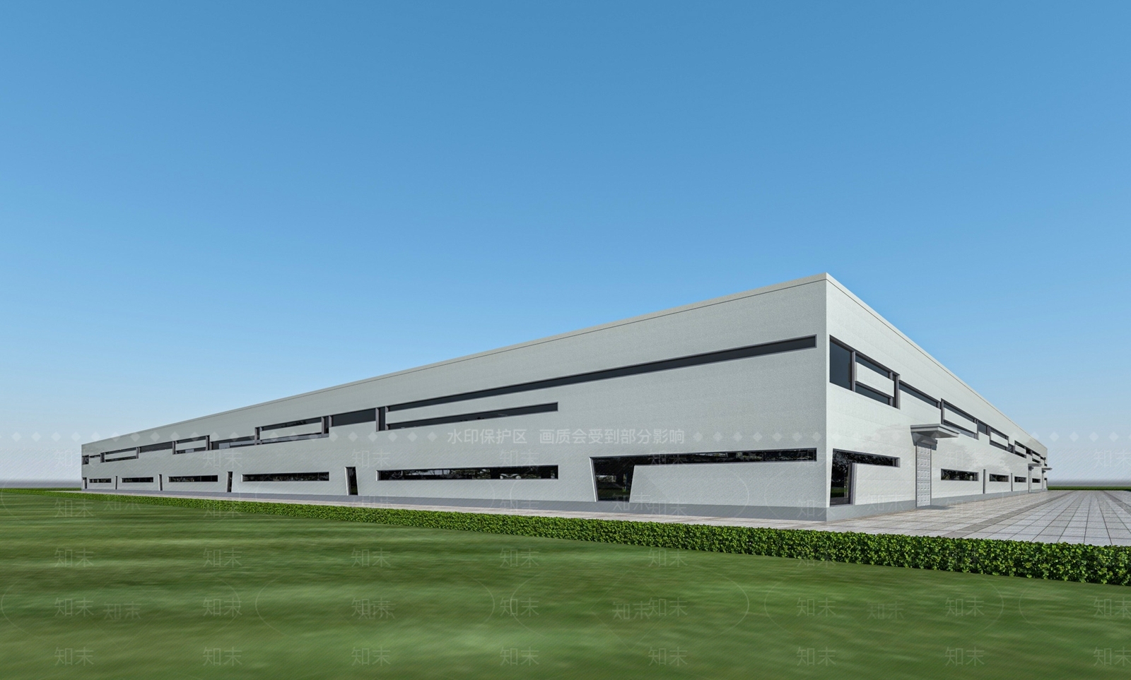 现代厂房3D模型下载【ID:1154970930】