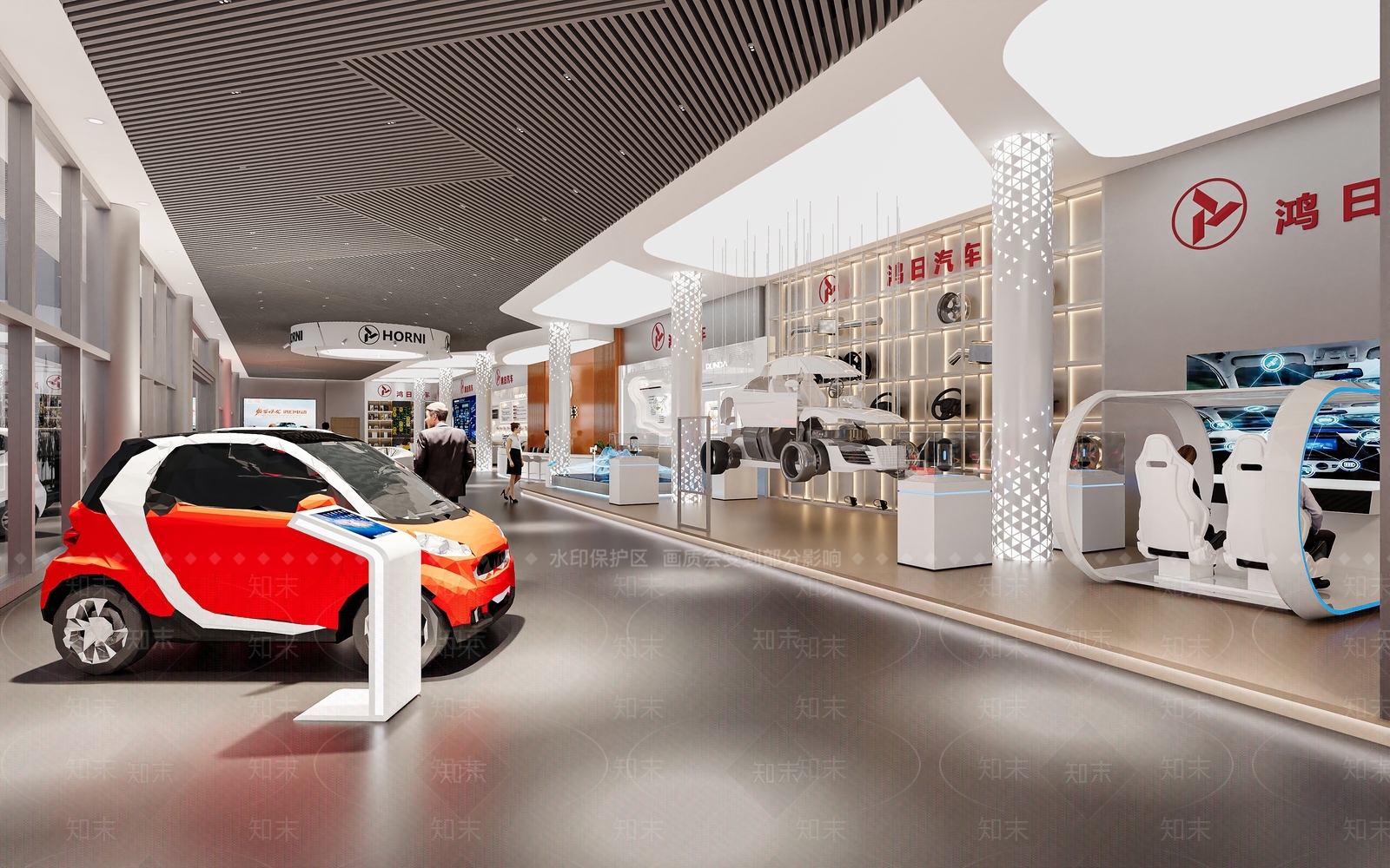 现代汽修店3D模型下载【ID:1154974047】