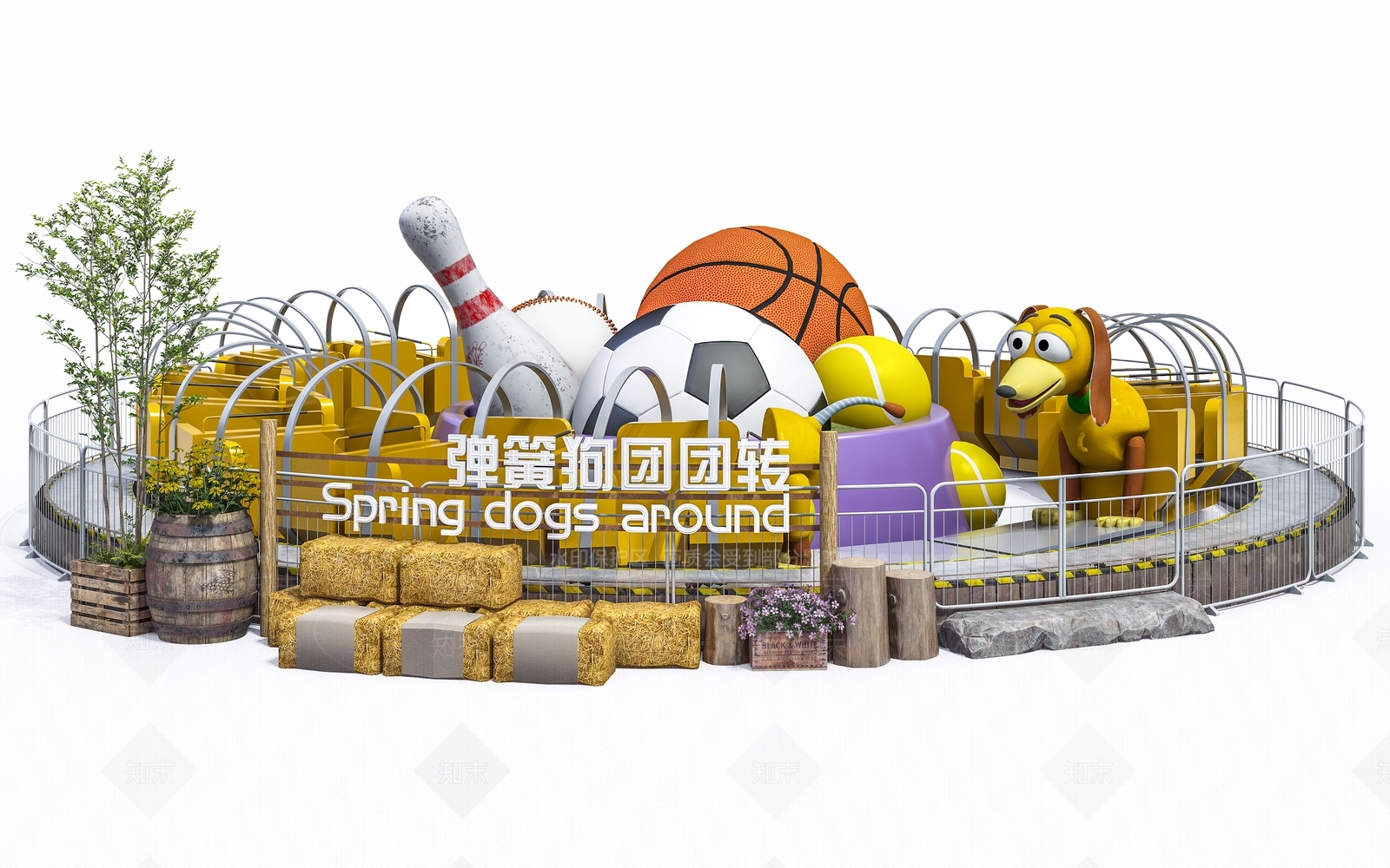 现代娱乐设施3D模型下载【ID:1154982129】
