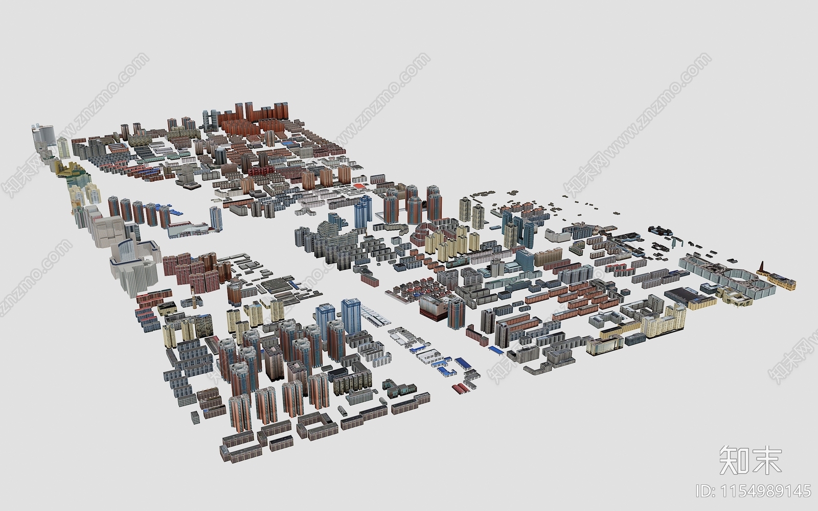 现代办公楼3D模型下载【ID:1154989145】