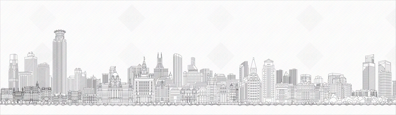 上海外滩万国建筑复古建筑贴图下载【ID:1157347312】