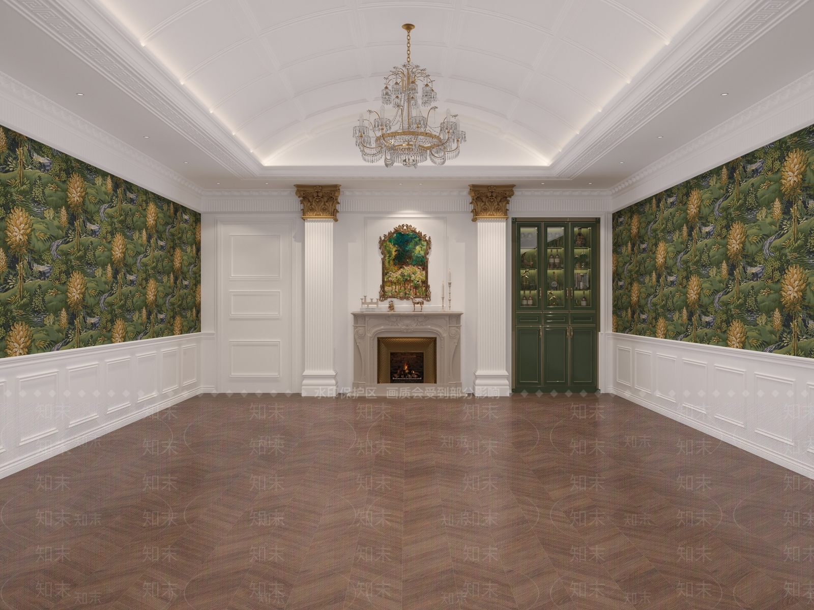 法式壁炉3D模型下载【ID:1154990936】