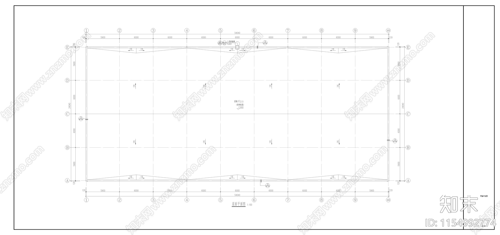 屠牛车间建筑cad施工图下载【ID:1154992774】
