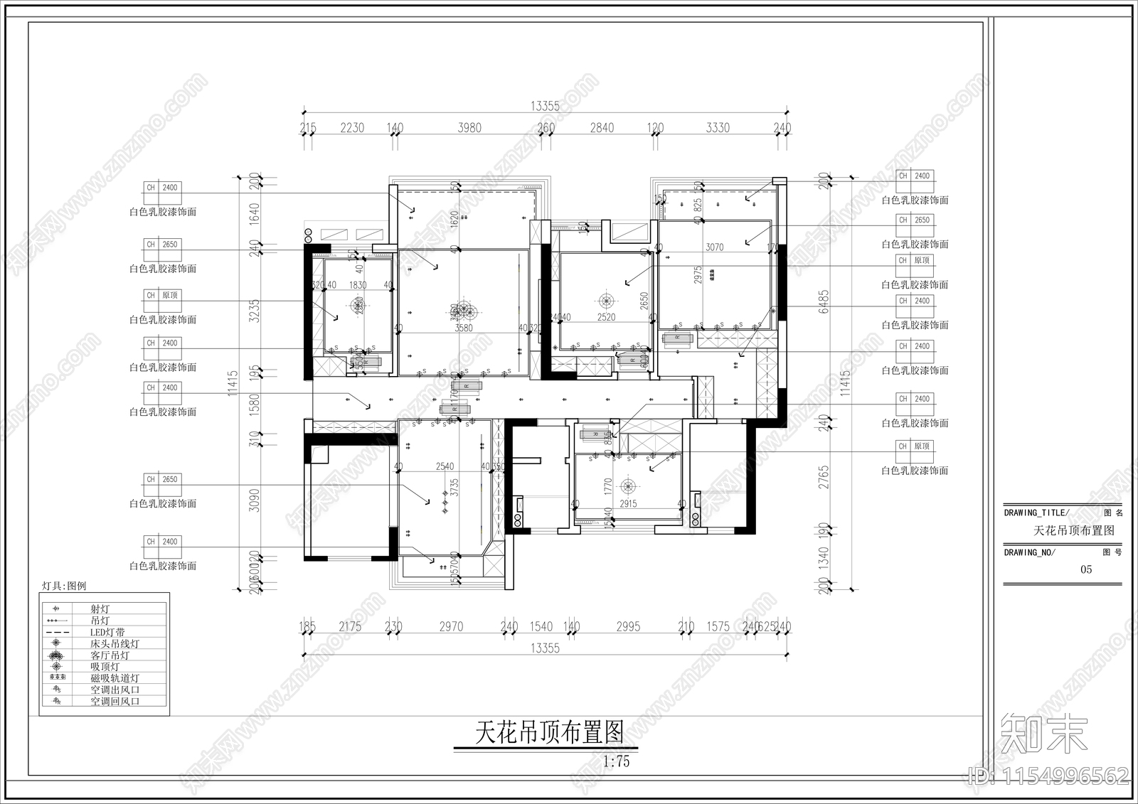 现代风cad施工图下载【ID:1154996562】