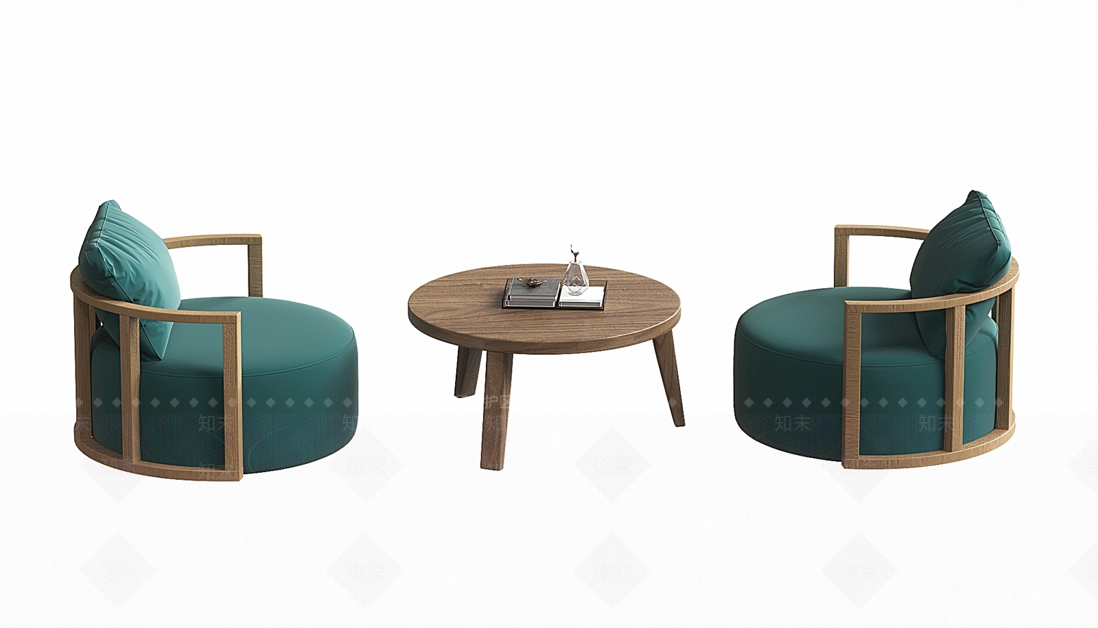 现代休闲桌椅组合3D模型下载【ID:1154997807】