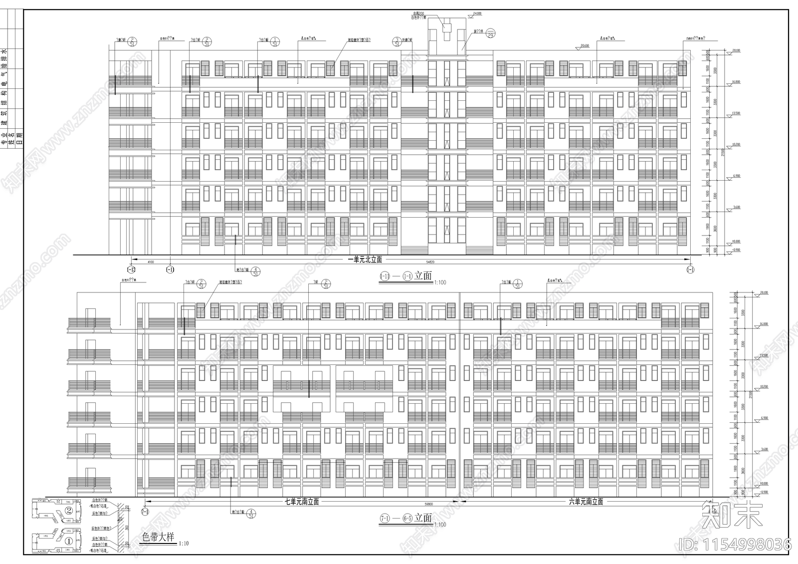 学生宿舍建cad施工图下载【ID:1154998036】