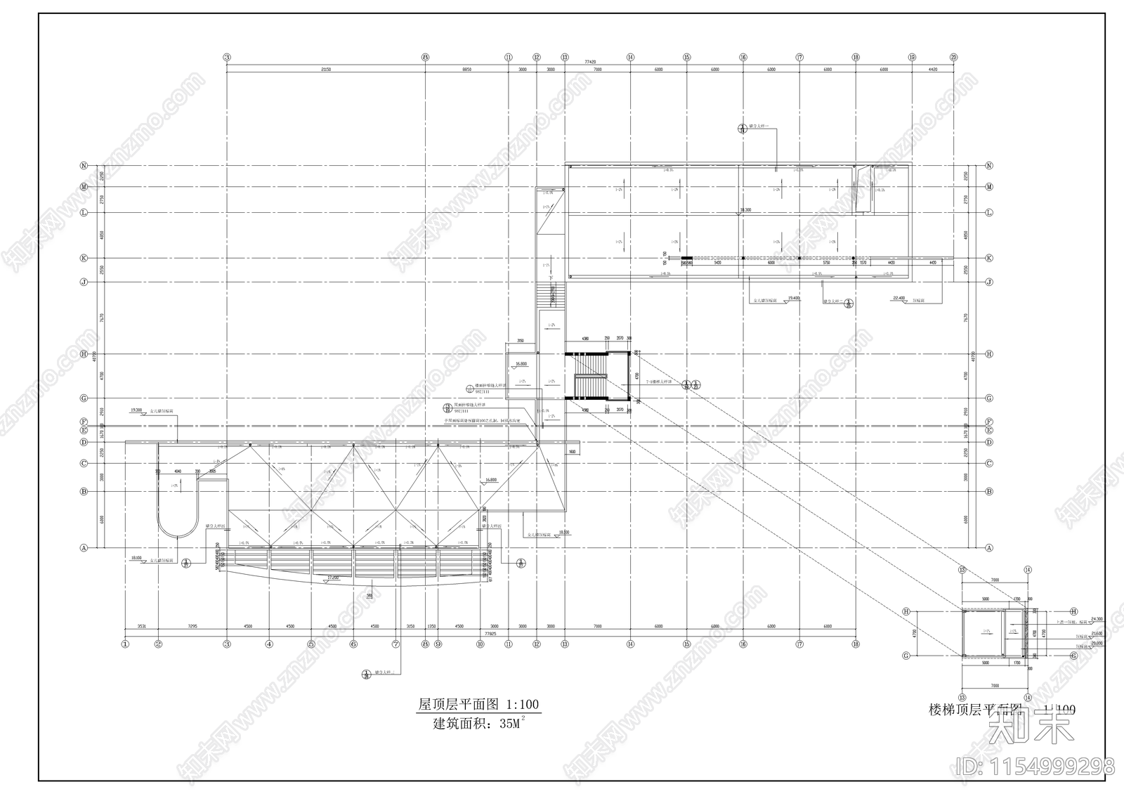 学校综合楼建筑图cad施工图下载【ID:1154999298】