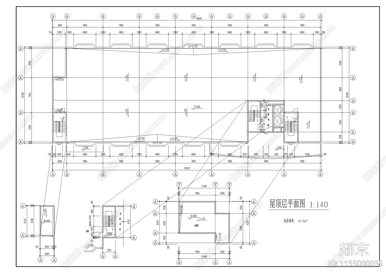 重庆中学教学楼建施图cad施工图下载【ID:1155000035】