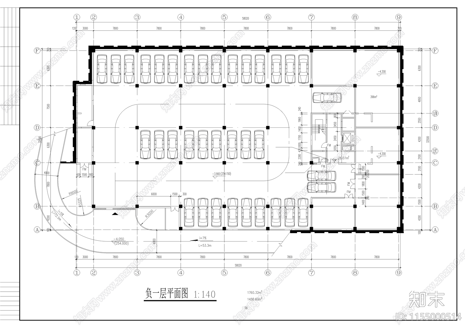 12层的学生宿舍施工图下载【ID:1155000514】