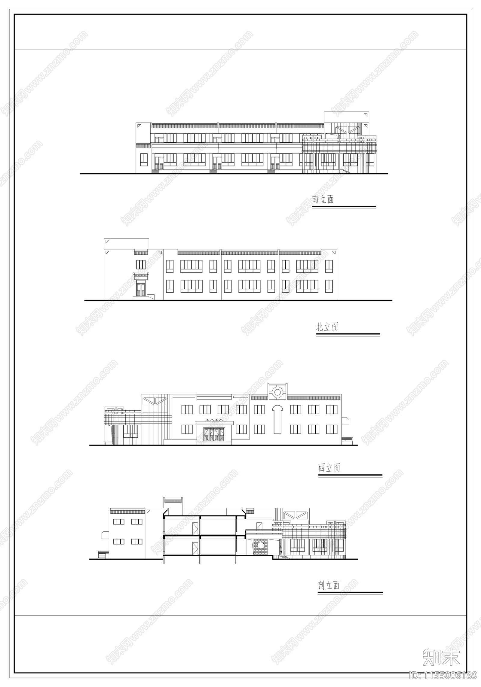 6班幼儿园图纸cad施工图下载【ID:1155006189】