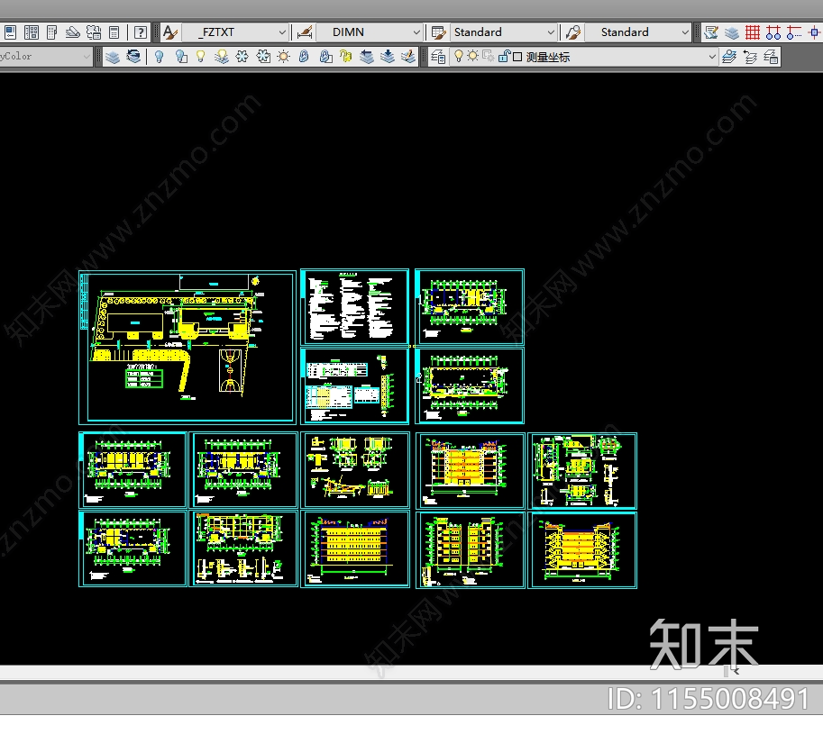 小学全cad施工图下载【ID:1155008491】