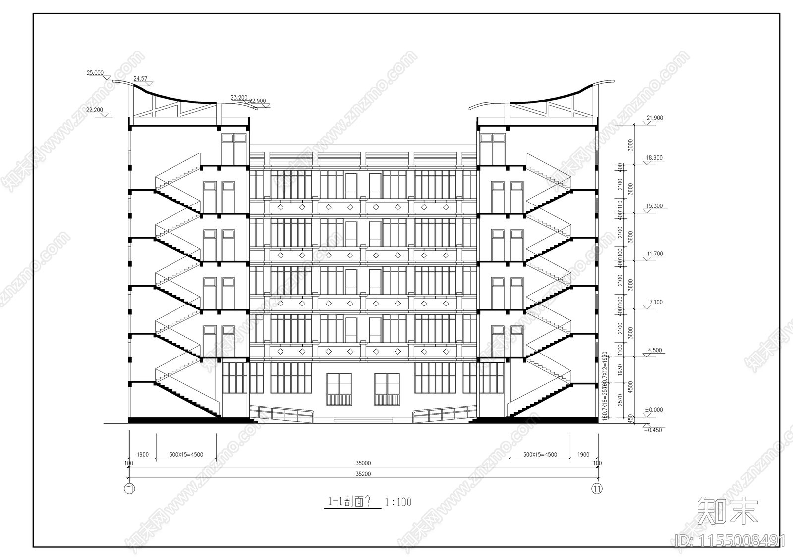 小学全cad施工图下载【ID:1155008491】