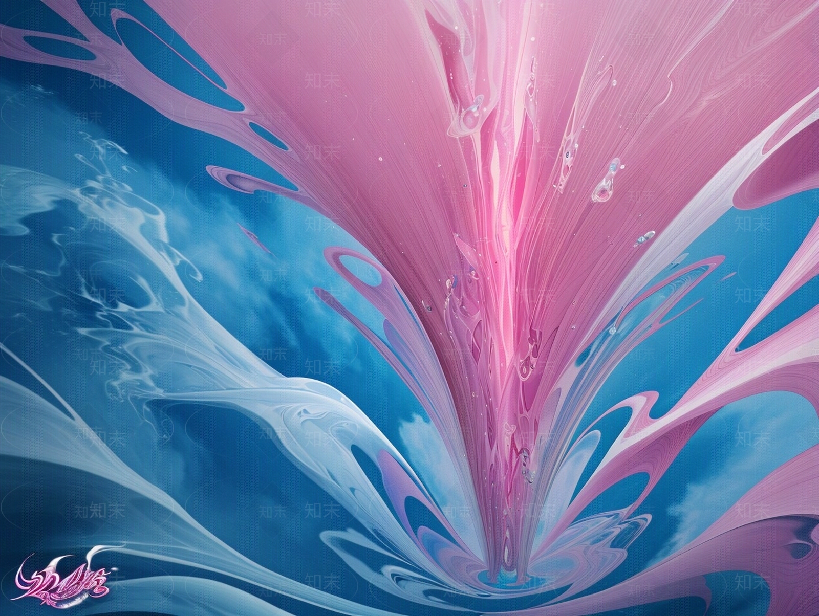 现代抽象流线壁纸贴图下载【ID:1155010595】