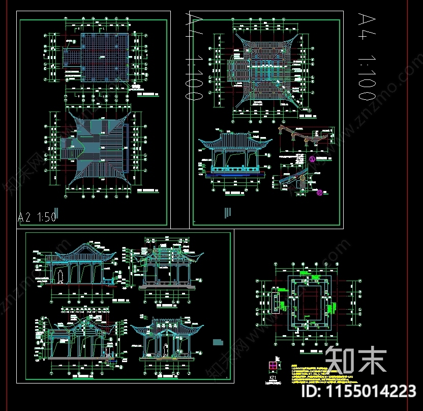 轩五cad施工图下载【ID:1155014223】