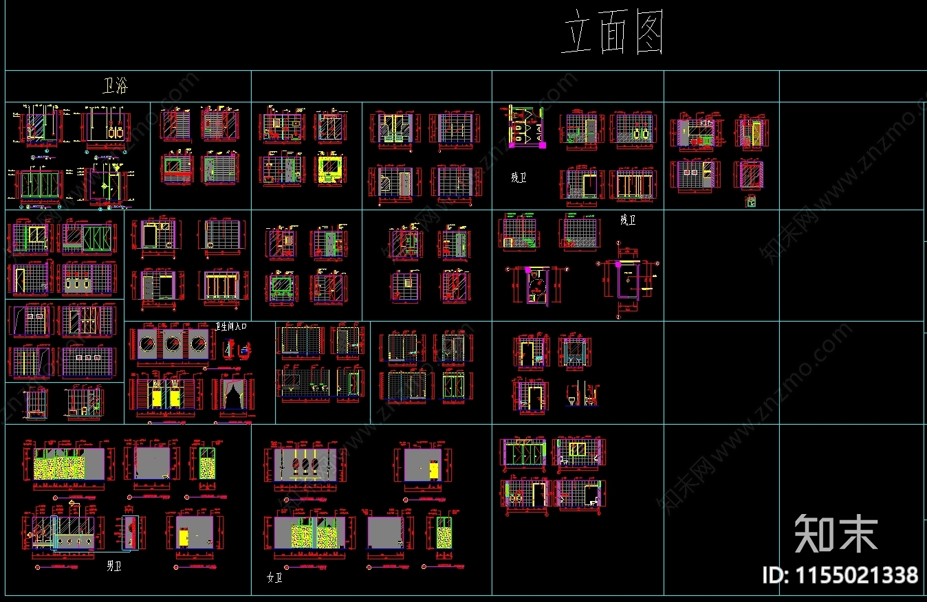 室内设计制图标准及综合图库cad施工图下载【ID:1155021338】