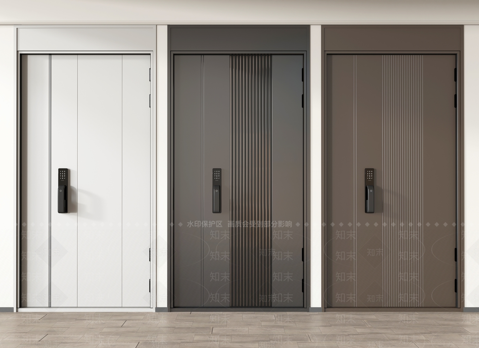 现代入户门3D模型下载【ID:1155255269】