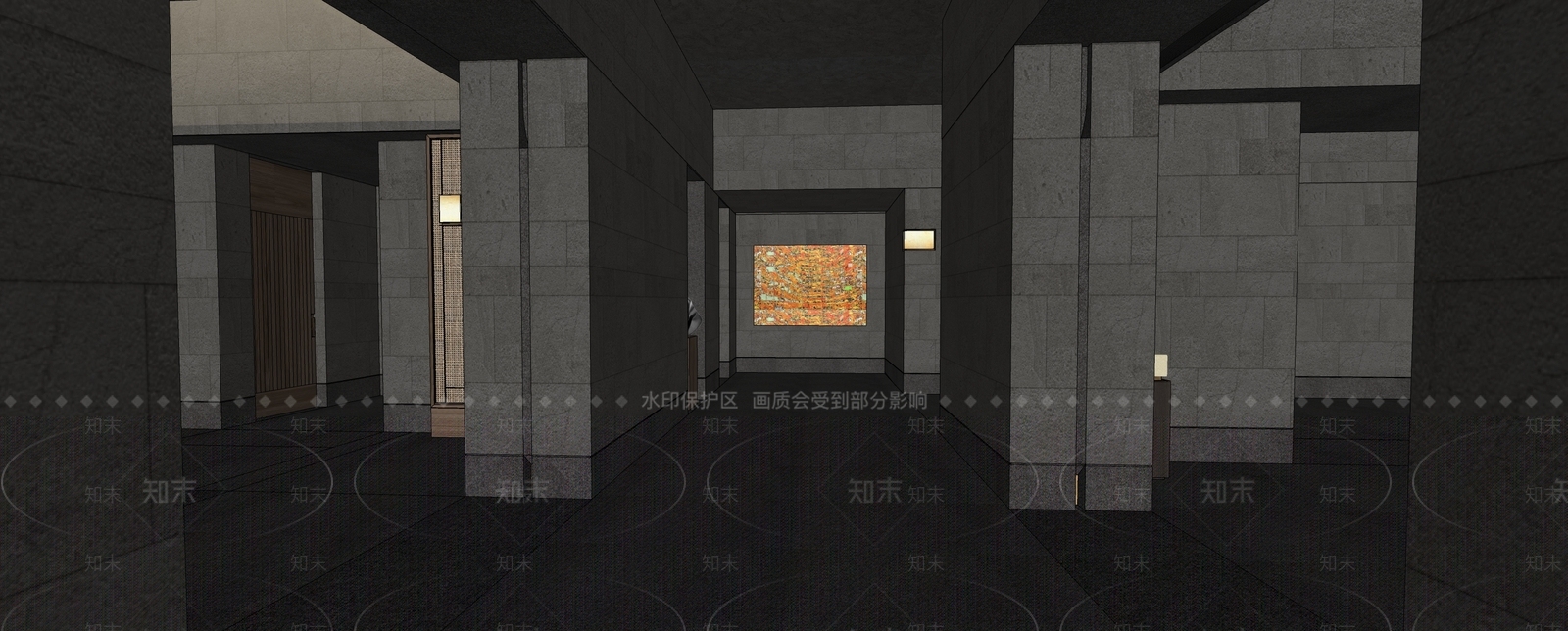 现代酒店阅读室SU模型下载【ID:1155029135】