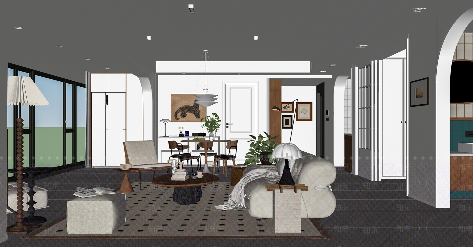 艺术挂画挂画SU模型下载【ID:1227345297】