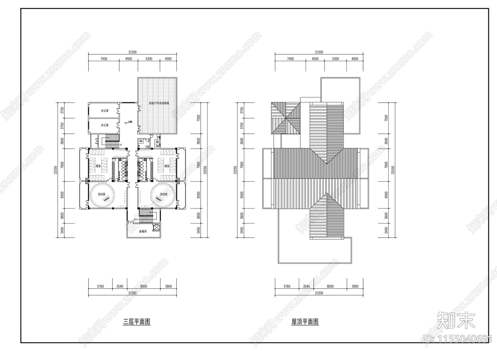 六班欧式风格幼儿园建筑方案图cad施工图下载【ID:1155040691】