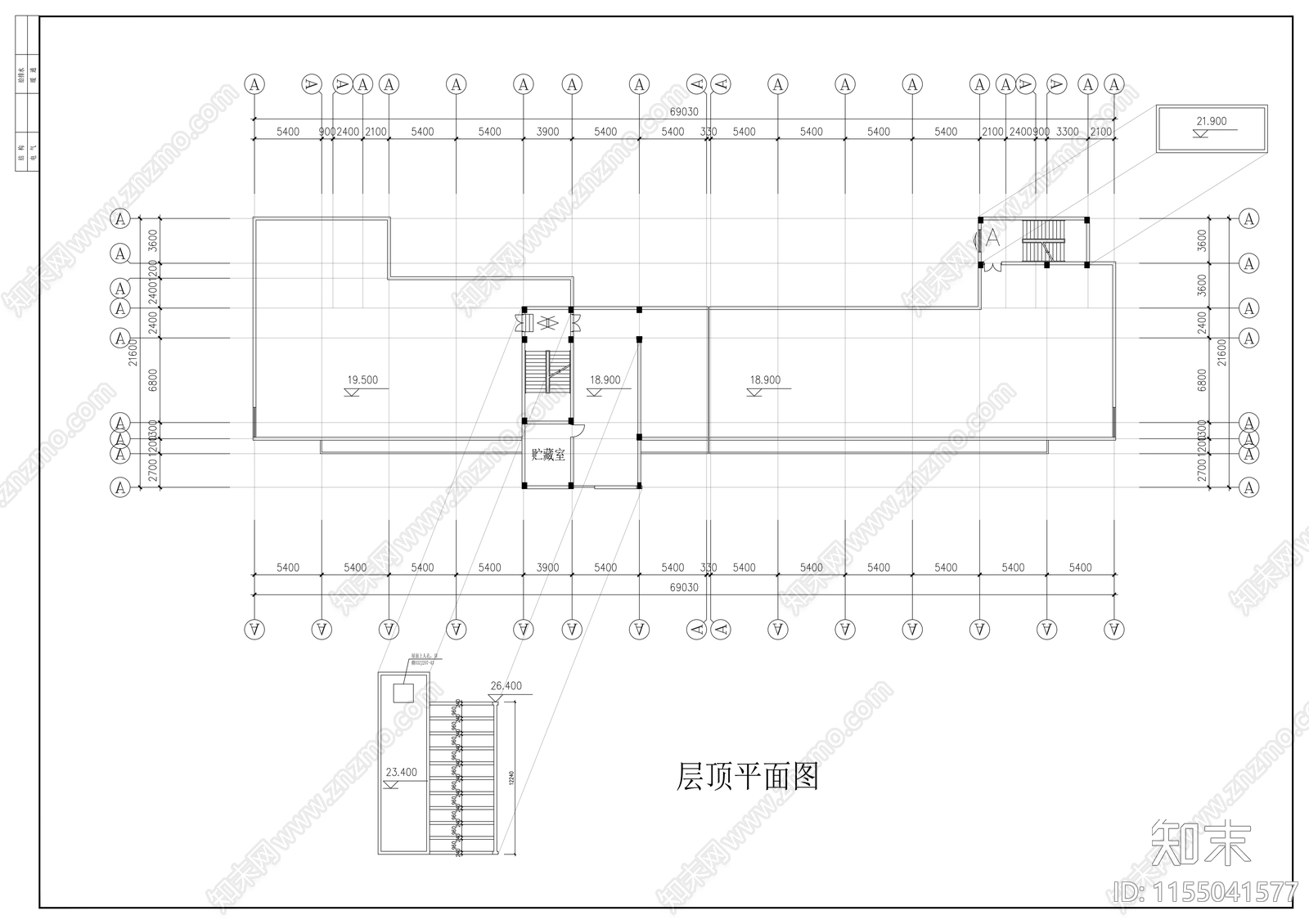 四层中学综合教学楼建筑方案图cad施工图下载【ID:1155041577】