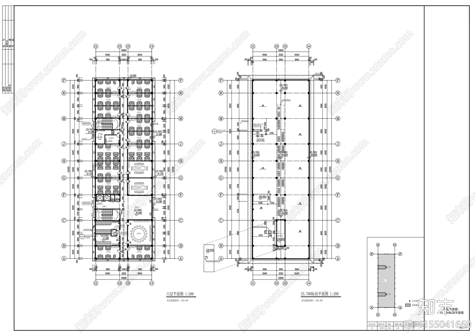 图书馆图文楼建筑cad施工图下载【ID:1155041660】