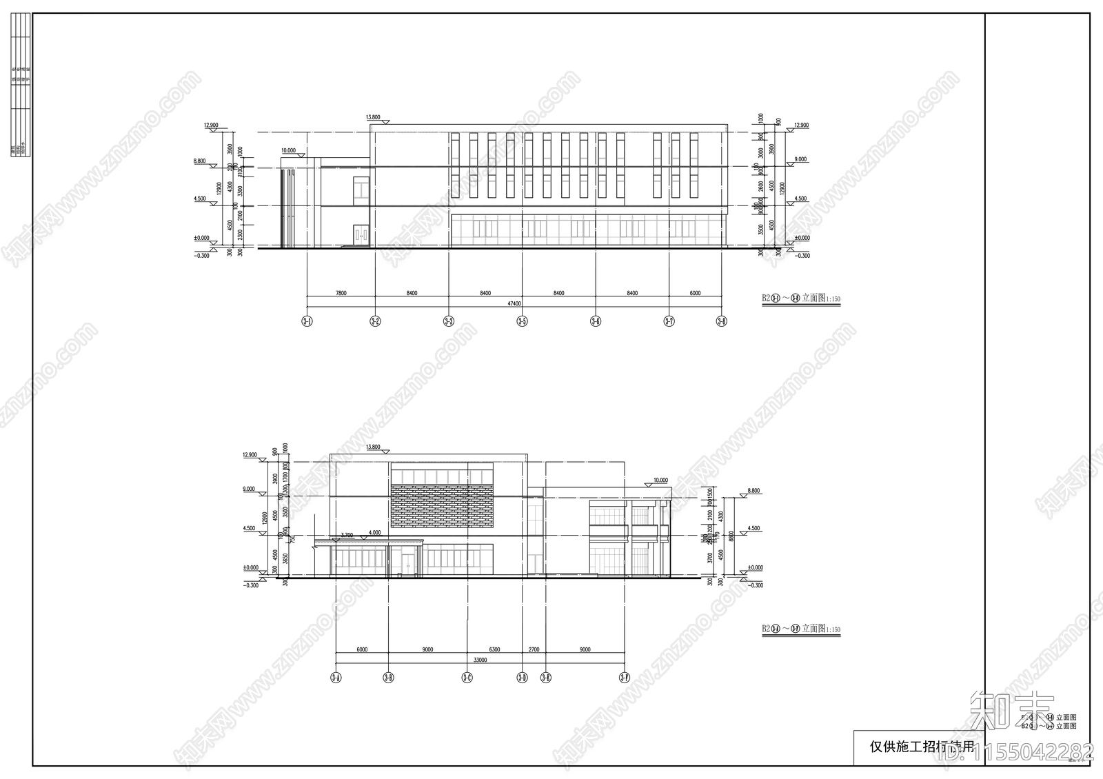 学校食堂建筑图纸cad施工图下载【ID:1155042282】