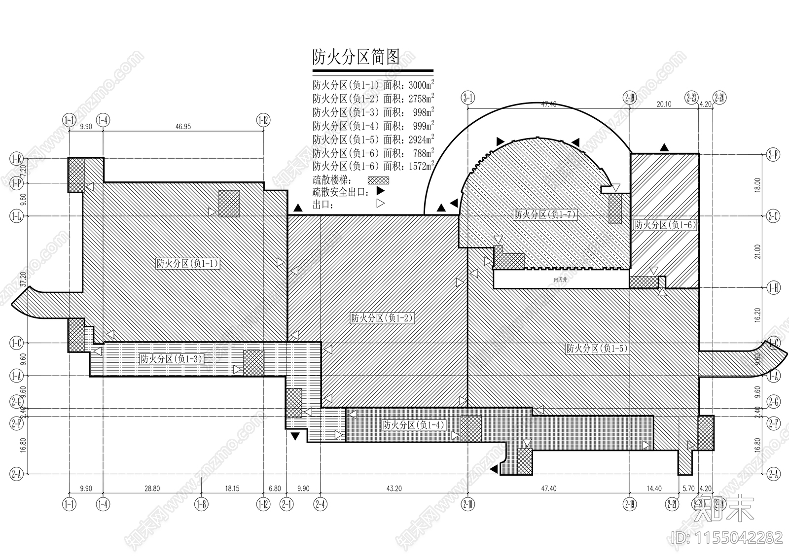 学校食堂建筑图纸cad施工图下载【ID:1155042282】