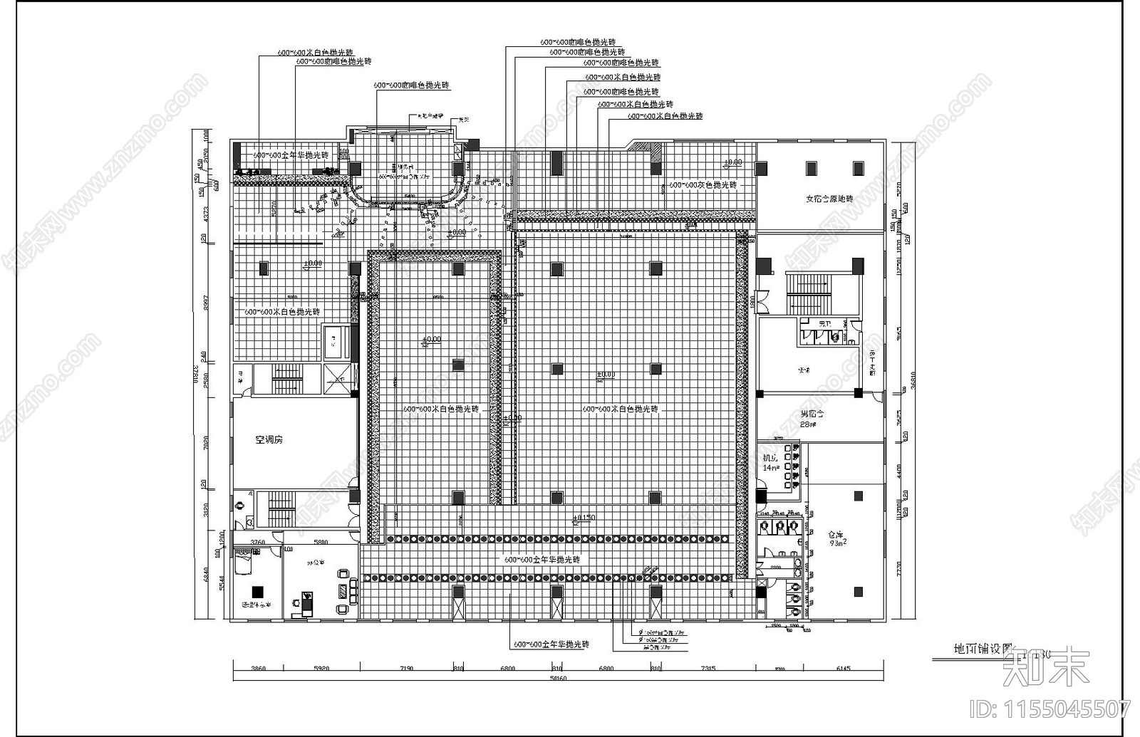 1550平方现代风格网吧网咖室内设计施工图下载【ID:1155045507】