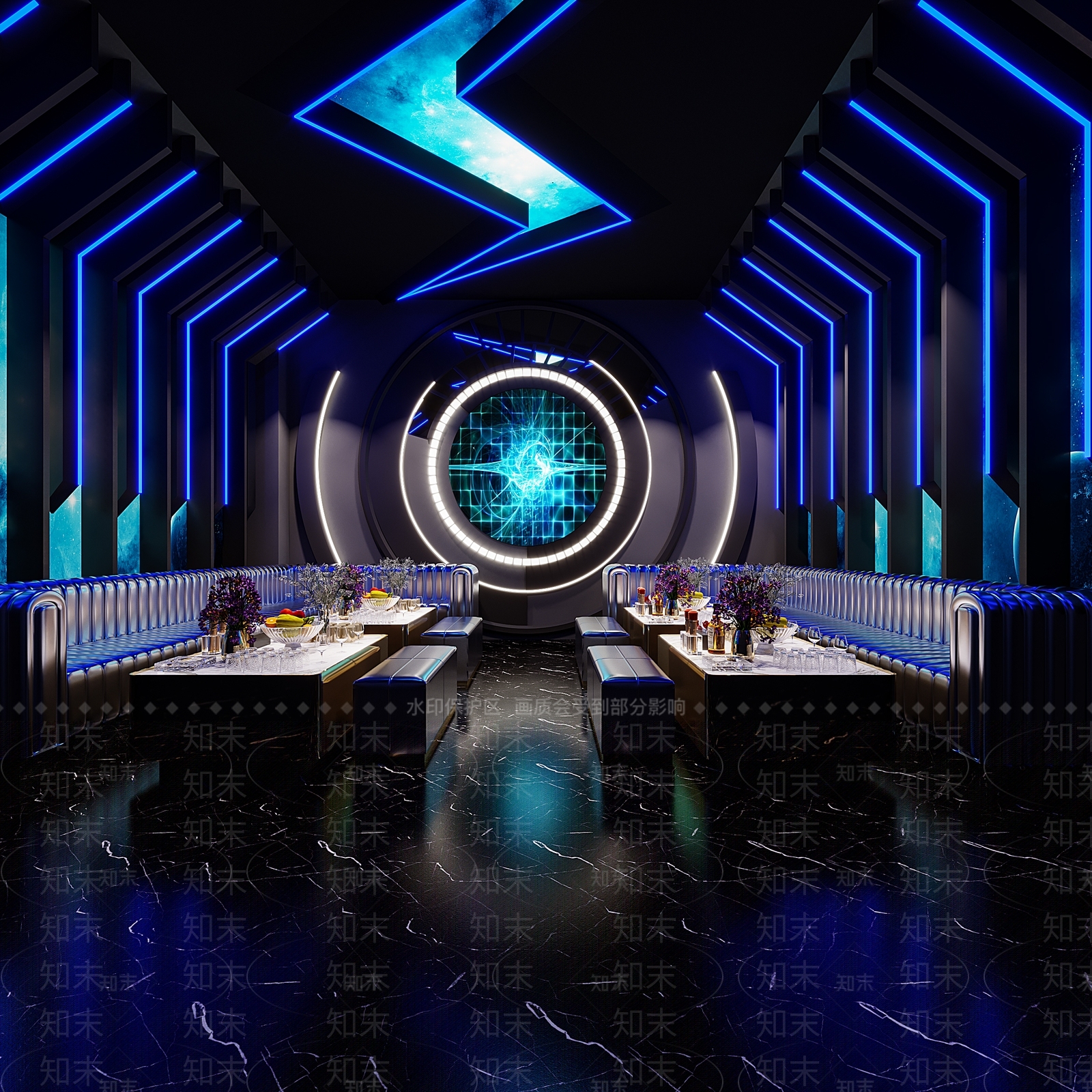 现代科技感KTV包厢3D模型下载【ID:1155054467】