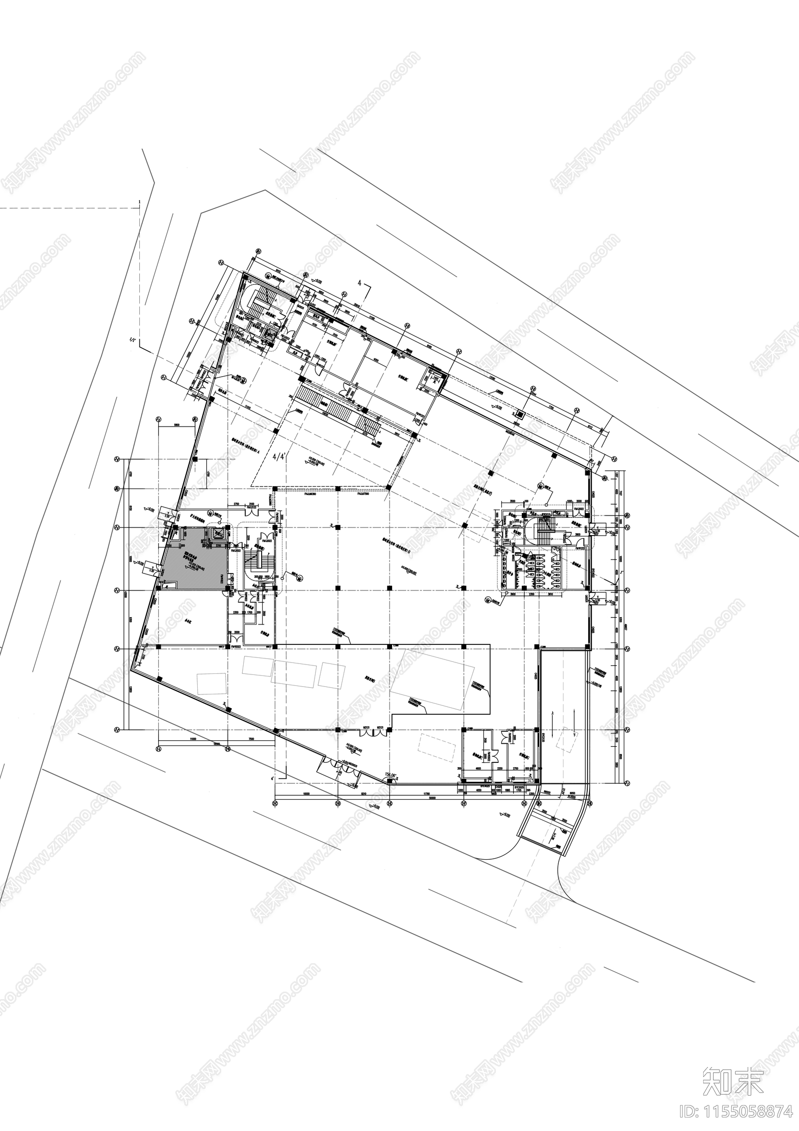 博物馆图纸建筑施工图下载【ID:1155058874】