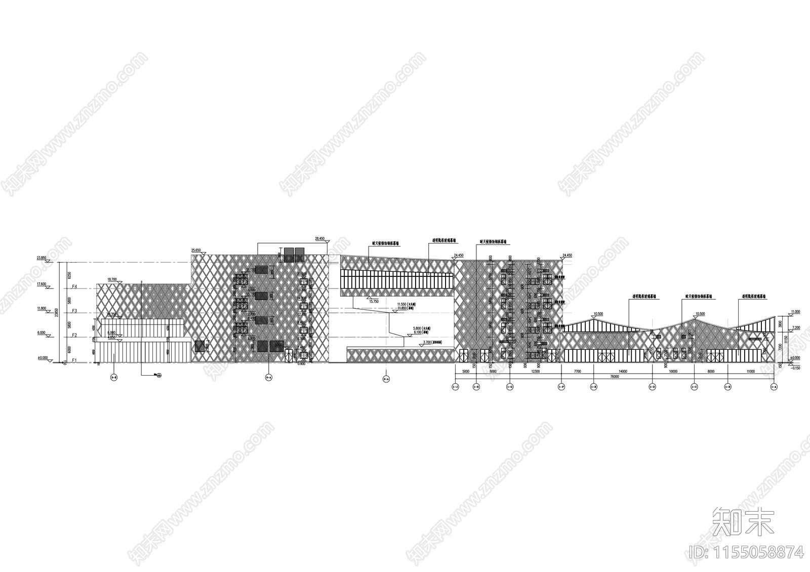 博物馆图纸建筑施工图下载【ID:1155058874】