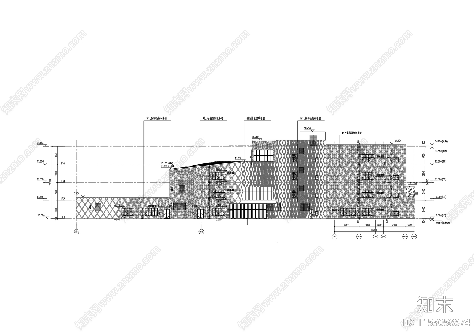 博物馆图纸建筑施工图下载【ID:1155058874】