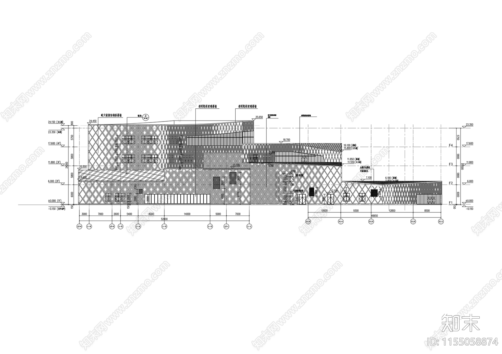 博物馆图纸建筑施工图下载【ID:1155058874】