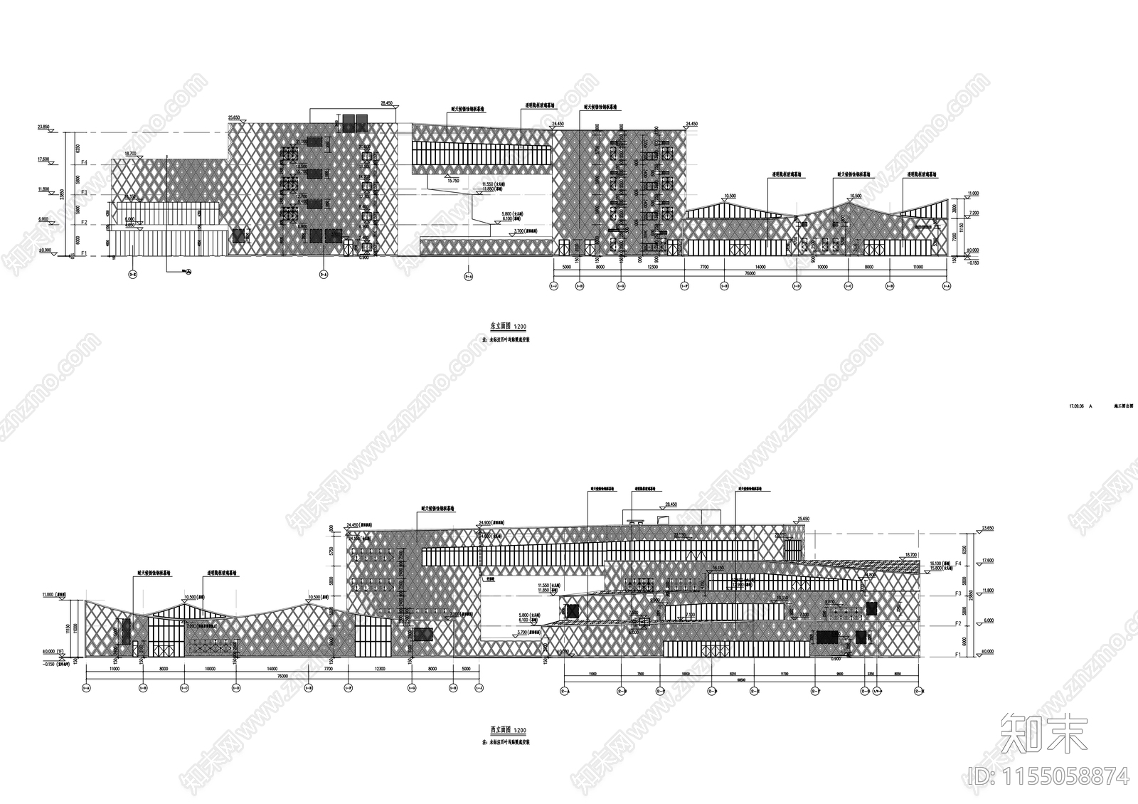 博物馆图纸建筑施工图下载【ID:1155058874】