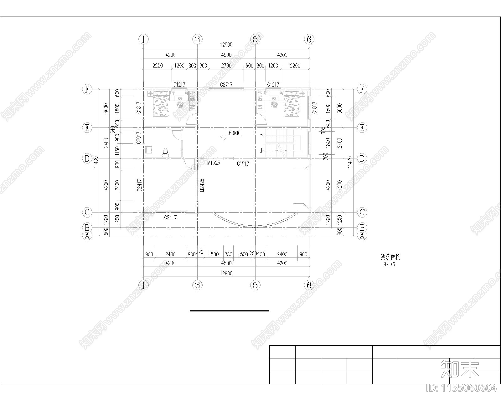 云南普洱建筑cad施工图下载【ID:1155060604】