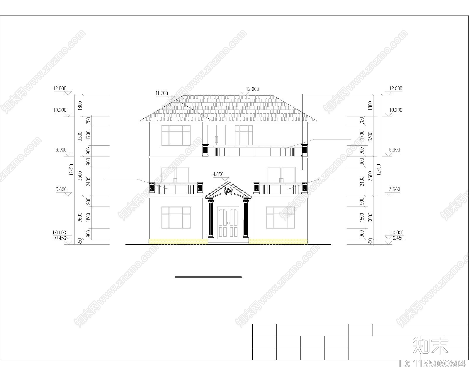 云南普洱建筑cad施工图下载【ID:1155060604】