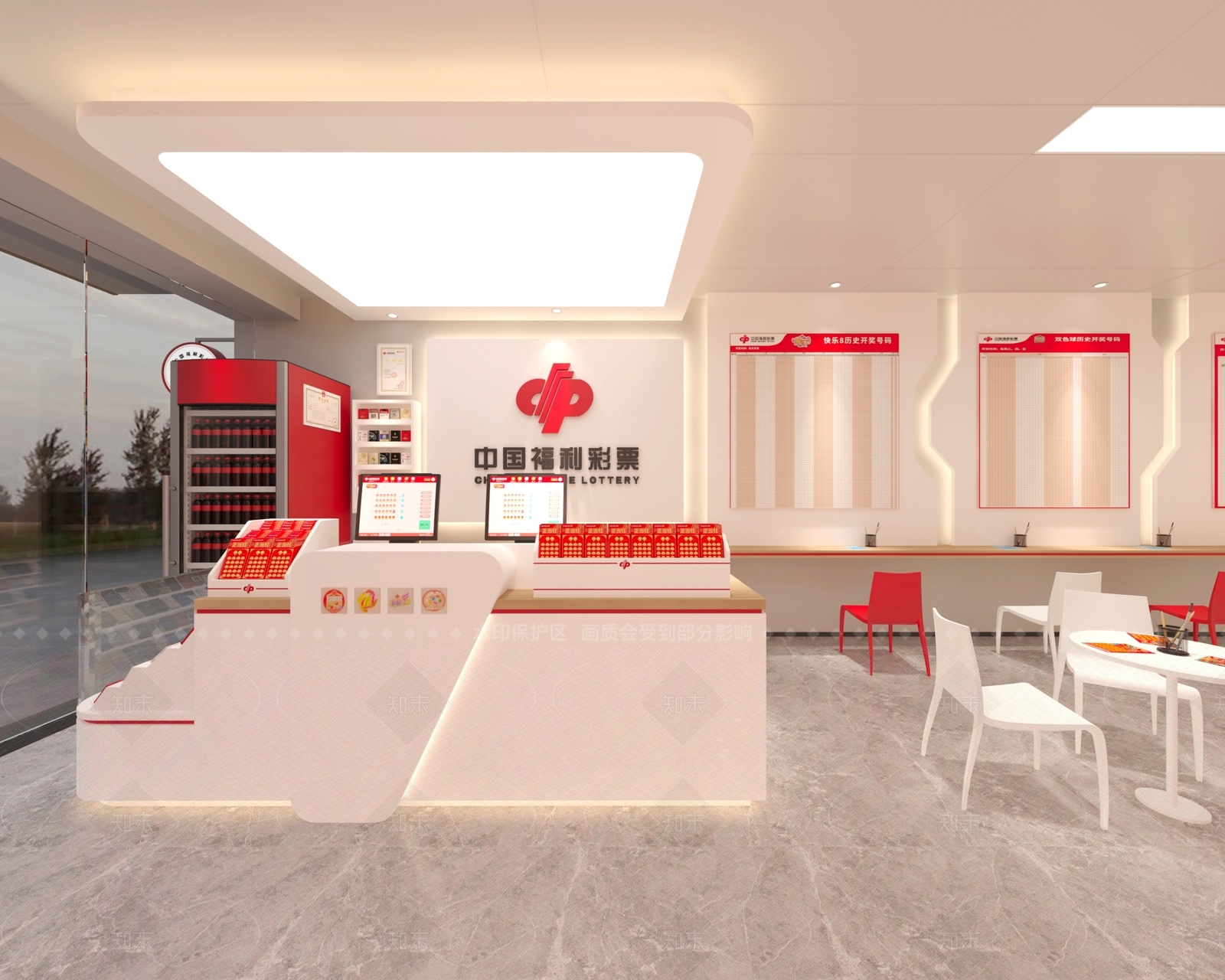 现代中国福利彩票店3D模型下载【ID:1155063584】