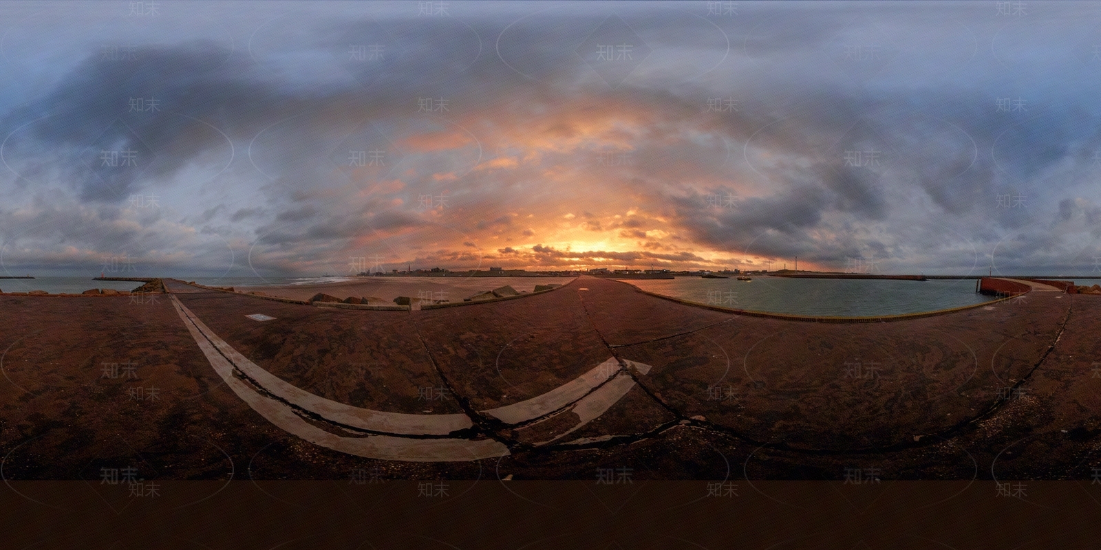 hdr夜晚黄昏草地天空贴图下载【ID:1155065237】