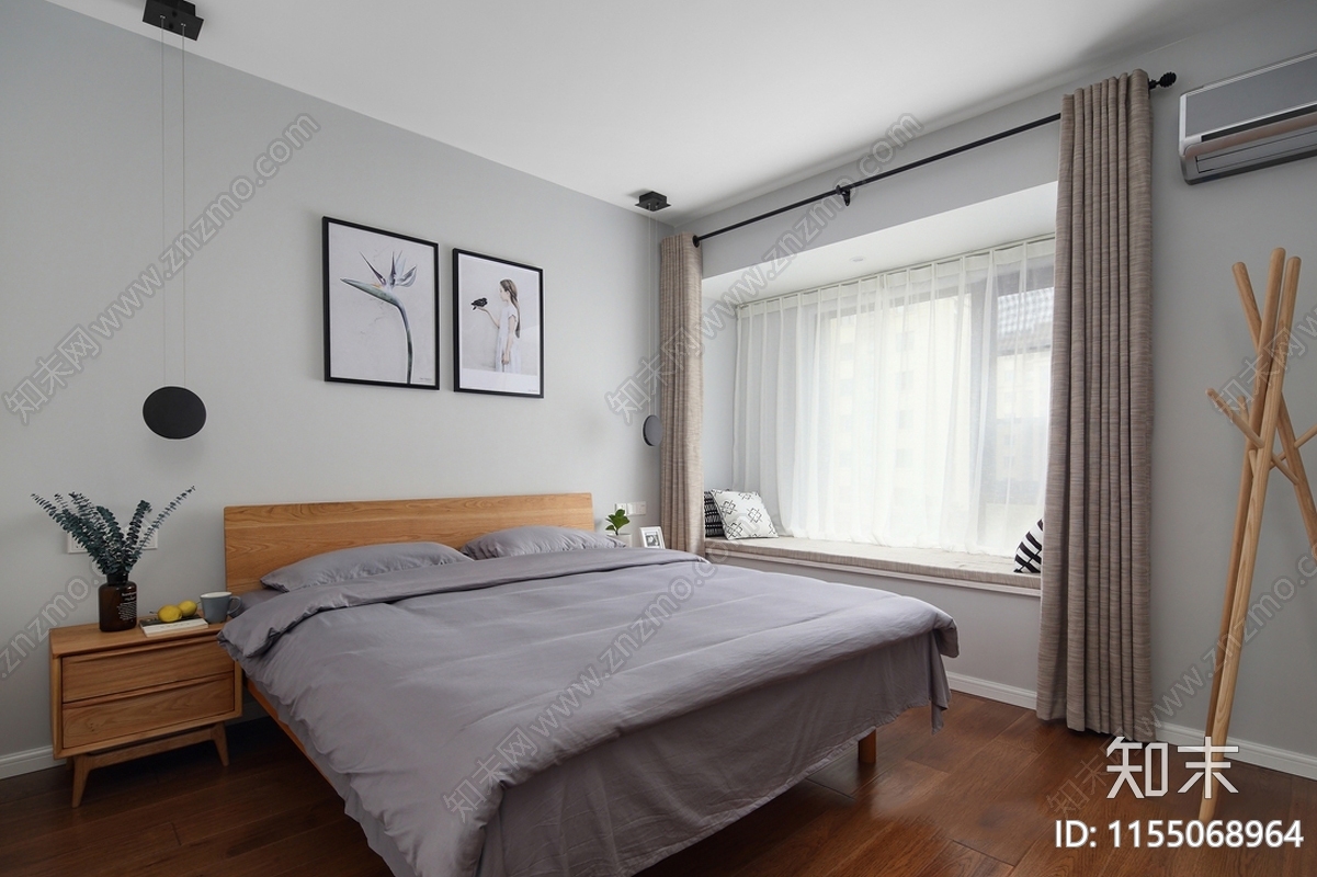 三室两厅130㎡现代风格装修图cad施工图下载【ID:1155068964】