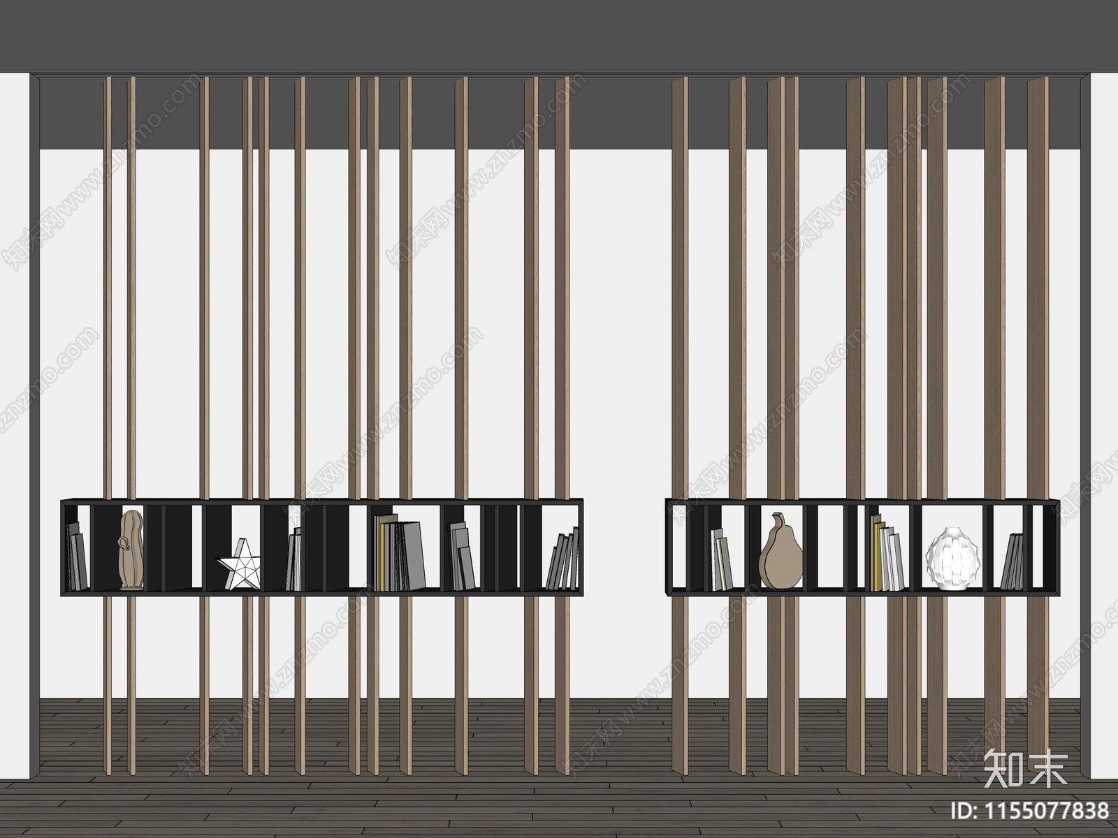 现代书架SU模型下载【ID:1155077838】