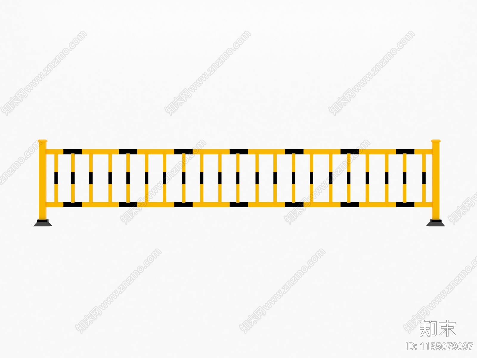 现代市政道路护栏3D模型下载【ID:1155079097】
