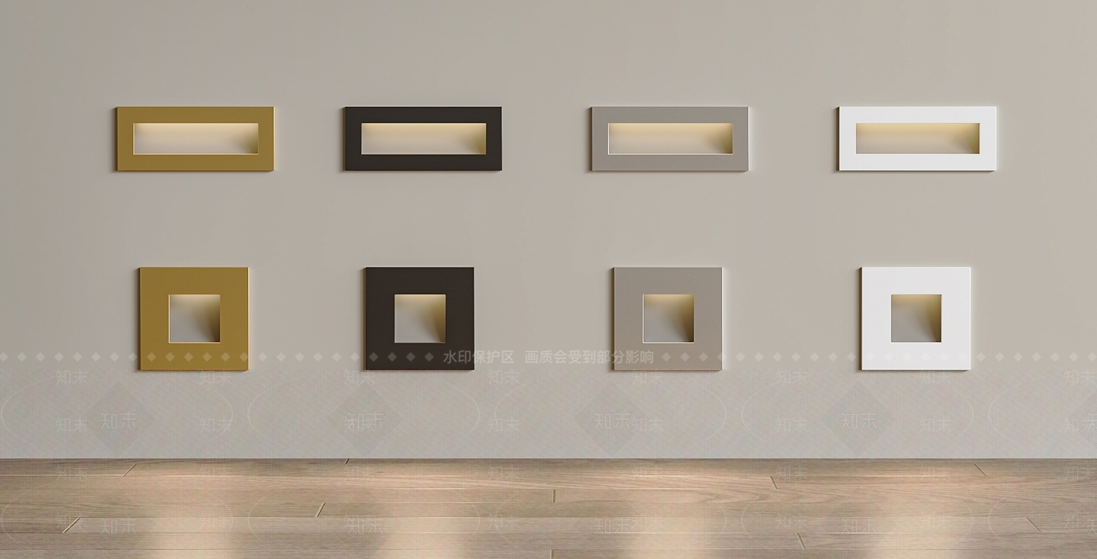 现代楼梯感应灯3D模型下载【ID:1155082490】