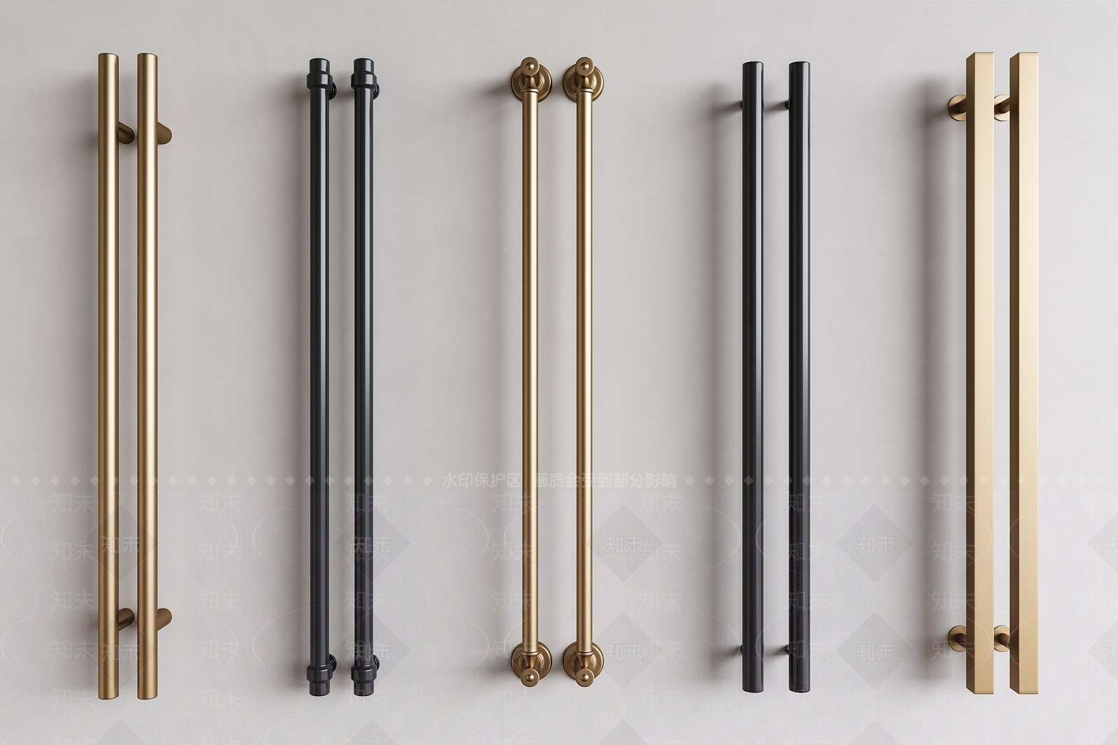 现代大门拉手SU模型下载【ID:1155081245】
