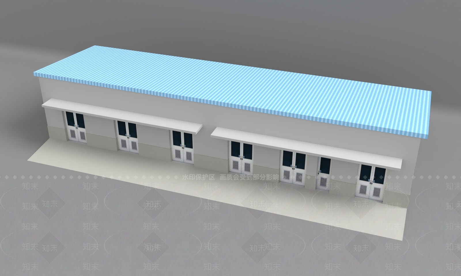 现代厂房建筑3D模型下载【ID:1155082898】