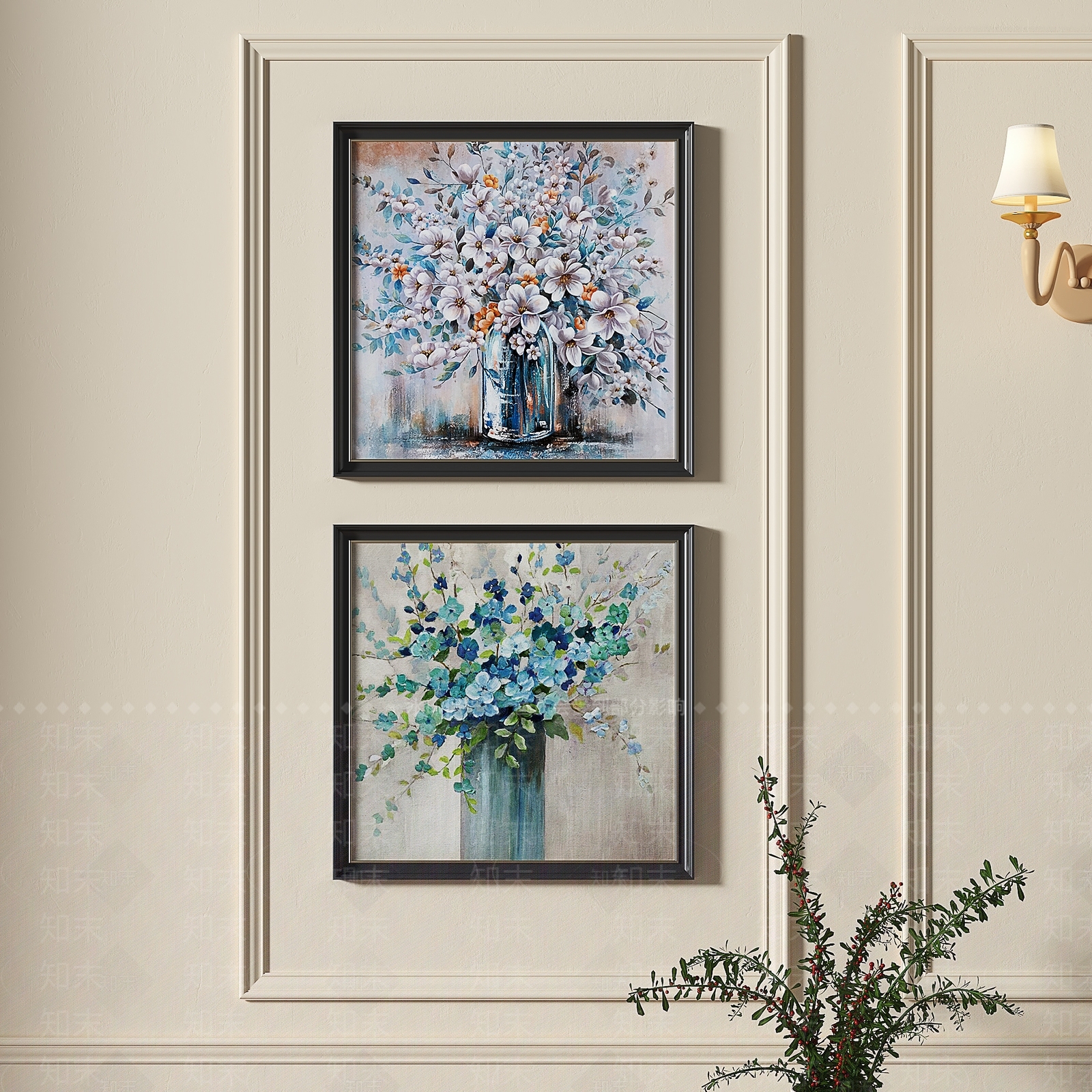 法式中古装饰画3D模型下载【ID:1155083221】_知末3d模型网