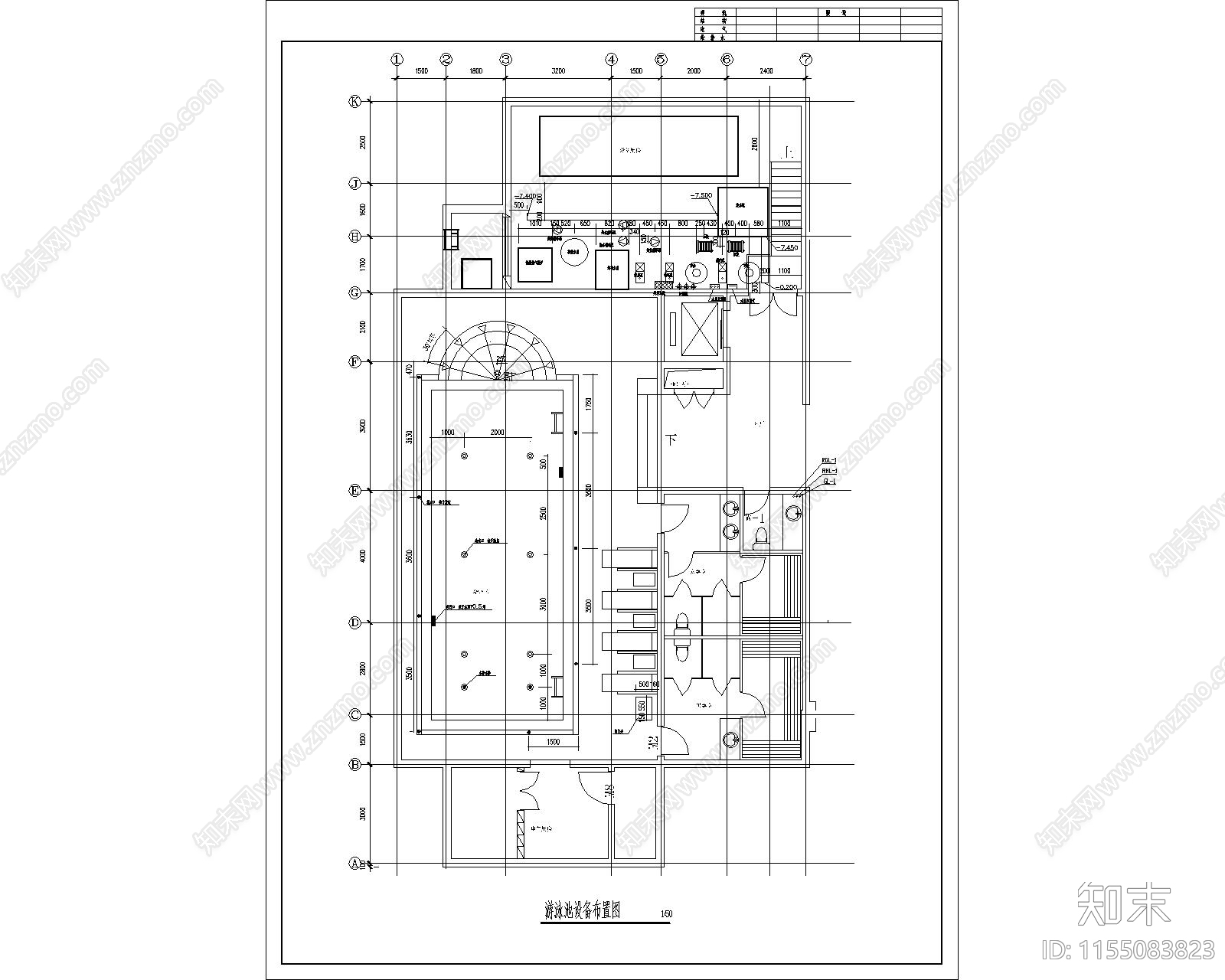 给排水大样图cad施工图下载【ID:1155083823】