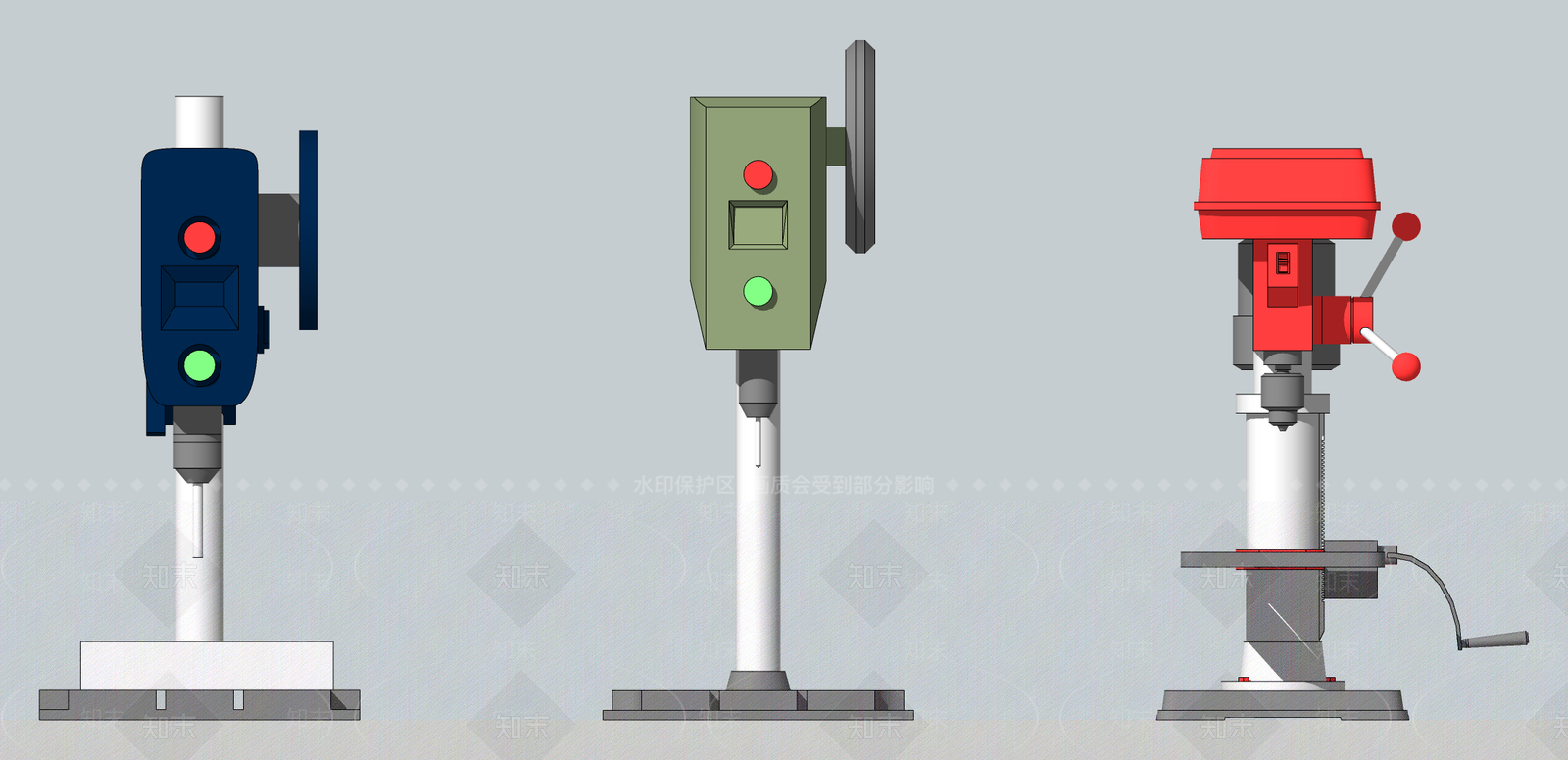 实验室器材组合SU模型下载【ID:1155102601】