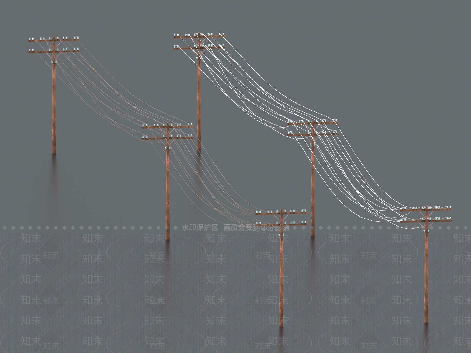 电线杆3D模型下载【ID:1155104099】