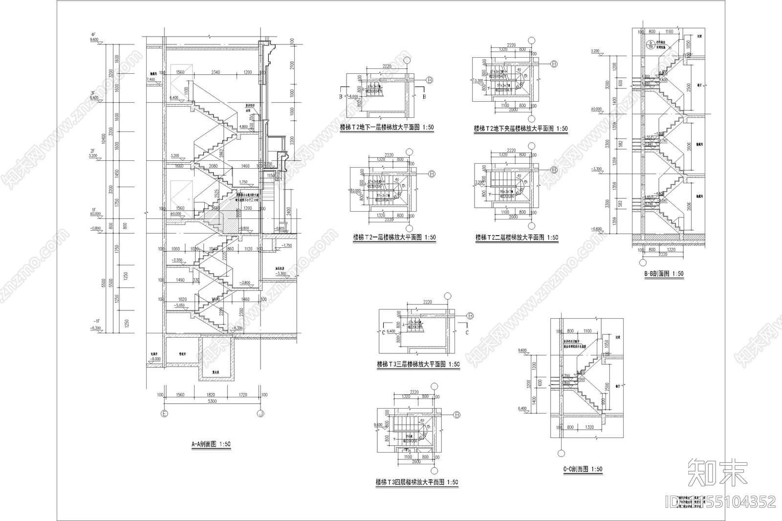 高档欧式多层住宅楼cad施工图下载【ID:1155104352】