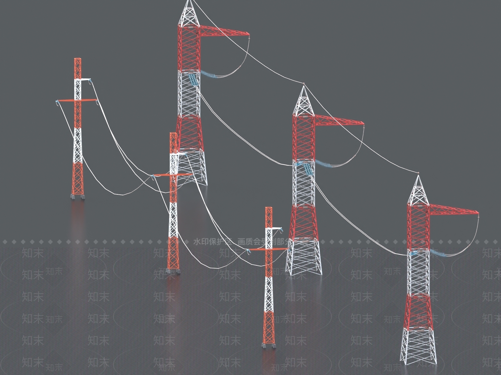 电塔3D模型下载【ID:1155105435】